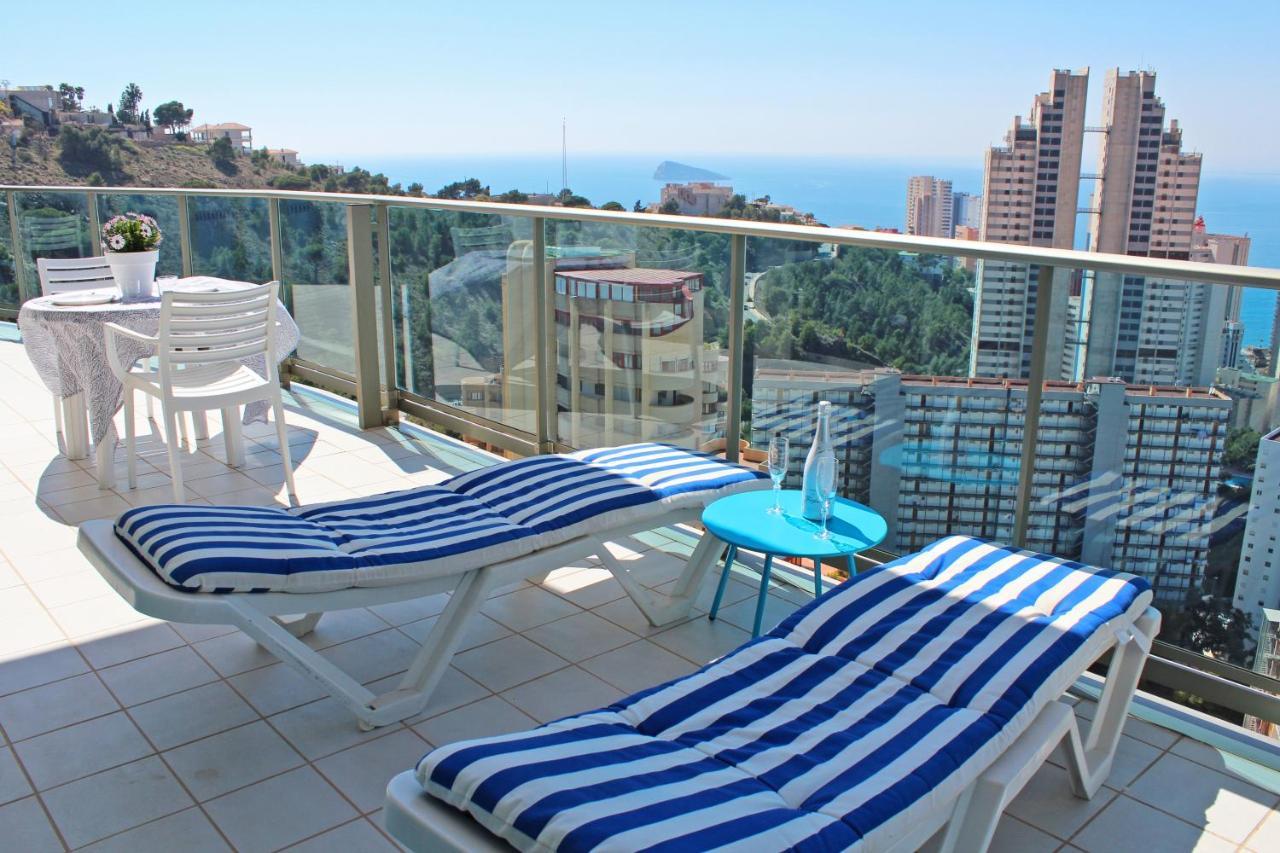 Skyline 20 Apartamento De Lujo Con Terraza Privada Y Vistas Al Mar Benidorm Esterno foto