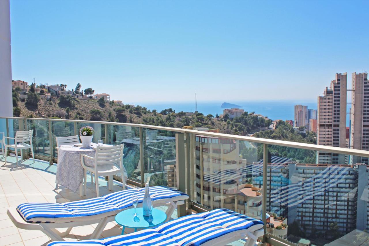 Skyline 20 Apartamento De Lujo Con Terraza Privada Y Vistas Al Mar Benidorm Esterno foto